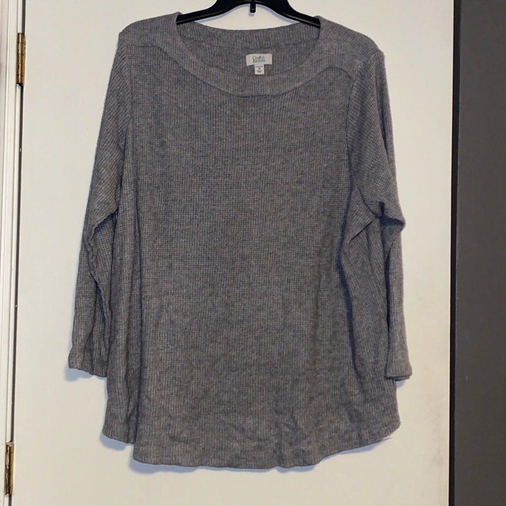 Grey plus size Croft & Barrow sweater